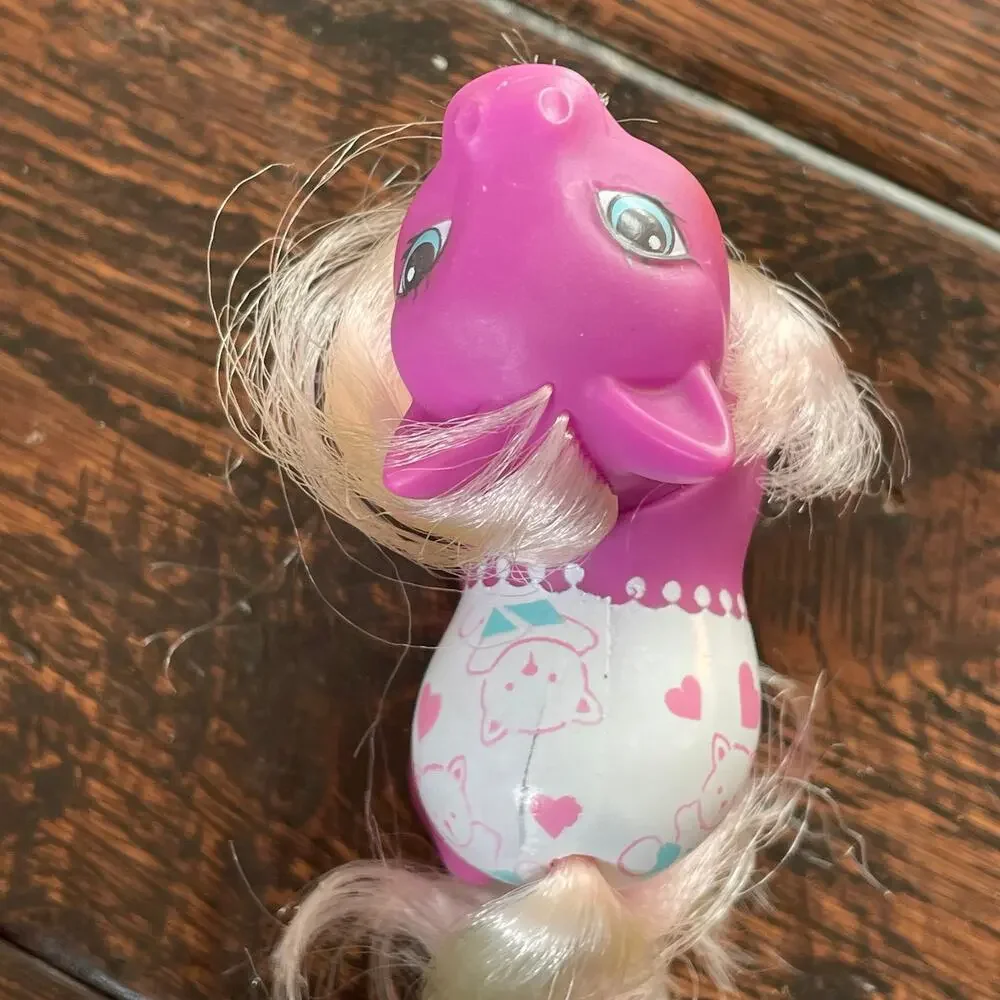 My Little Pony Baby Beachy Keen w/ Playpen & Duck Comb Vtg Mail In G1 MLP READ